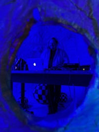 a man sitting at a table